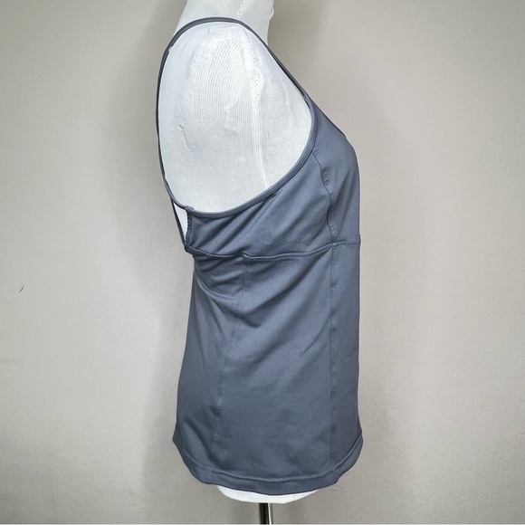 ALO Yoga Lotus Bra Tank in Charcoal - Picture 4 of 8